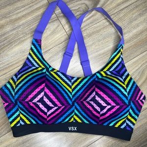 Victoria’s Secret multicolored sports bra 32D